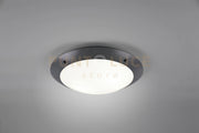 CAMARO PLAFONIERA DA ESTERNO METACRILATO ANTRACITE D. 33CM IP54 2 LUCI ATTACCO E27