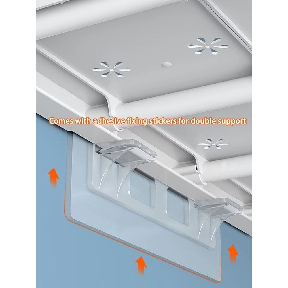 Trade Shop - Mensola Scaffale Espandibile Per Armadio Cucina Bagno Larghezza 24cm Regolabile 48-80cm -