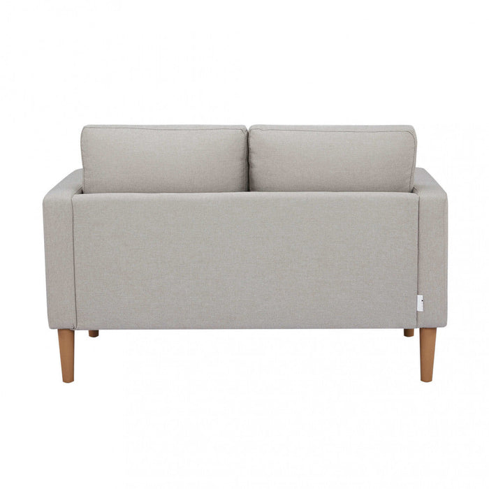 Divano 2 Posti Ramsey 137x73x82 h cm in Tessuto Beige