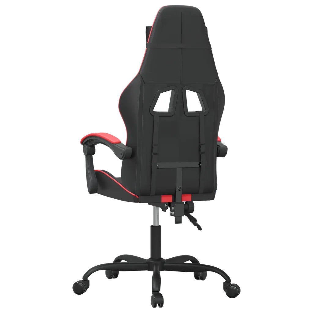 Sedia da Gaming | Sedia da e-sports Nera e Rossa in Similpelle