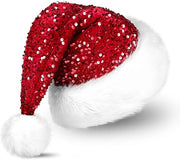 Cappello di Natale Plush - Diametro Grande - Cappello di Festa Unisex - Materiale di Alta Qualità - Soffice e Comodo - Duraturo e Lavabile a Mano - Cappello di Festa
