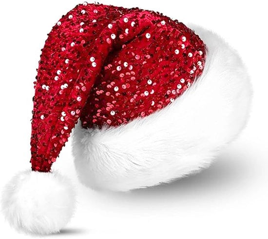 Cappello di Natale Plush - Diametro Grande - Cappello di Festa Unisex - Materiale di Alta Qualità - Soffice e Comodo - Duraturo e Lavabile a Mano - Cappello di Festa
