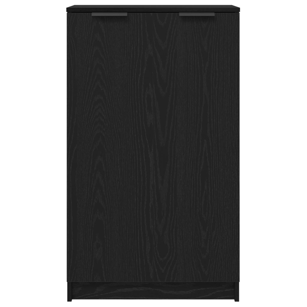 Mobile per scarpe  Nero Rovere 59x35x100 cm in legno ingegnerizzato