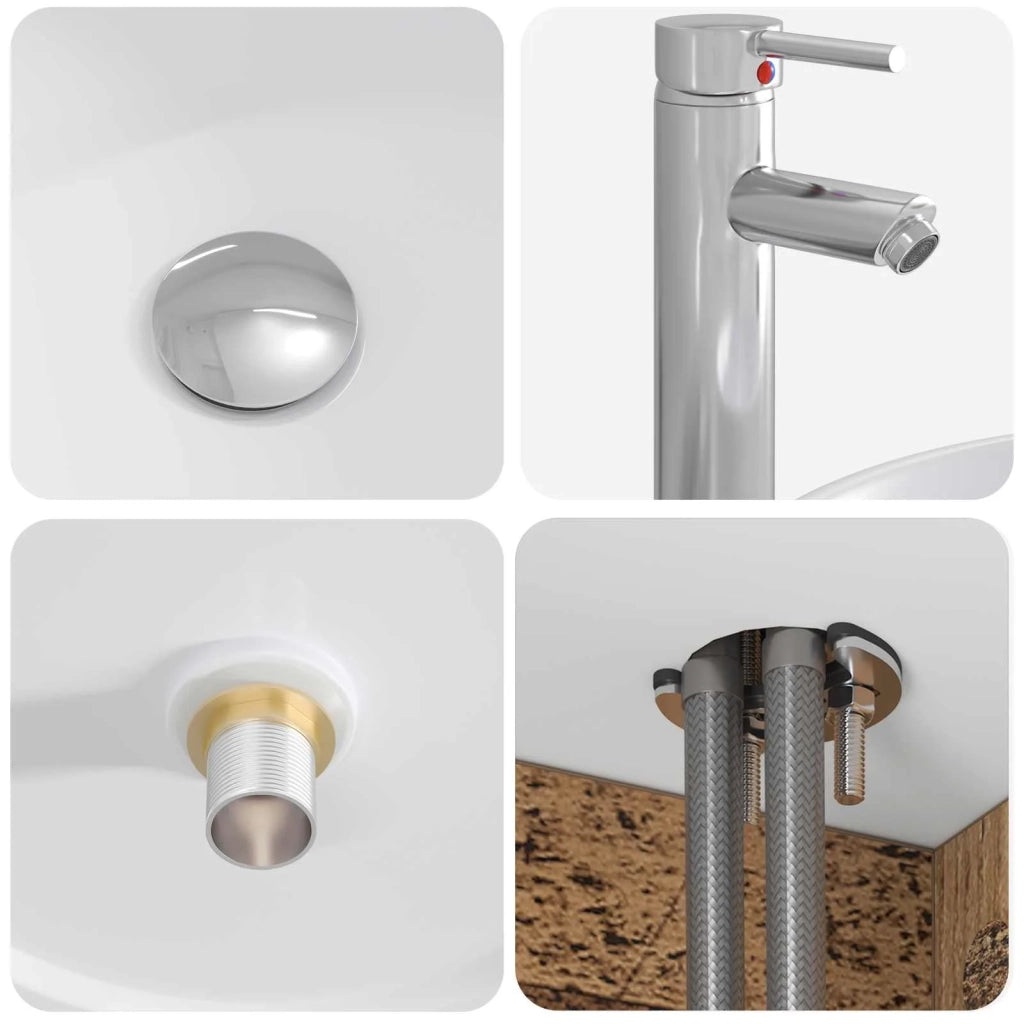Set di mobili per il bagno 2 pz Legno antico 3404082