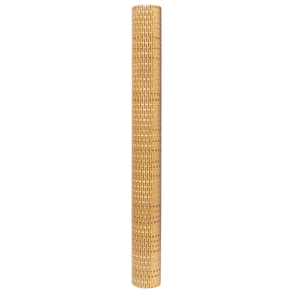 Paravento da Balcone Marrone Chiaro 500x80 cm in Polyrattan