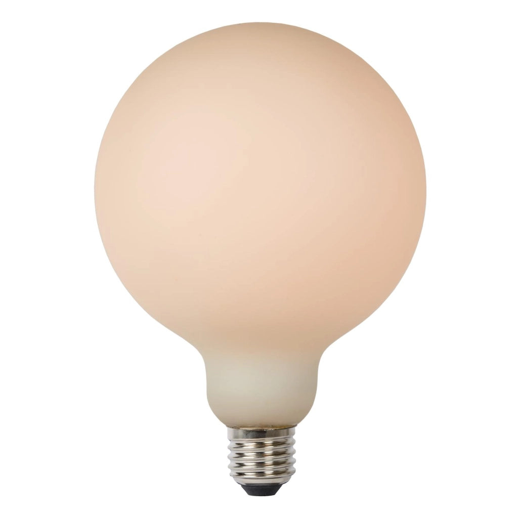 Lampadina LED opalina sfera E27 8W 2700K Lucide