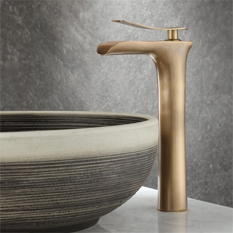 Rubinetto Da Lavabo Rea Laguna Antique Brush Gold High