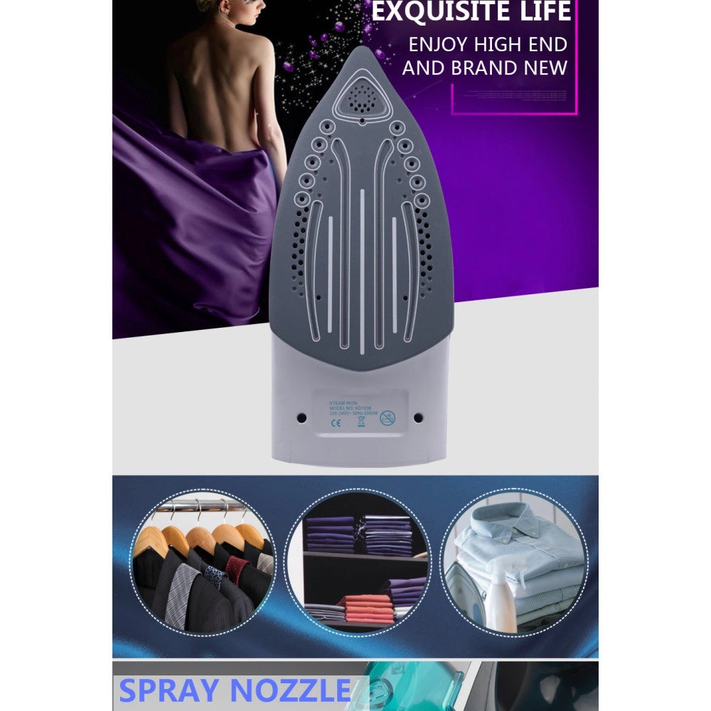 Trade Shop - Ferro Da Stiro A Vapore 2000w Con Piastra In Ceramica Steam Iron Anticalcare -