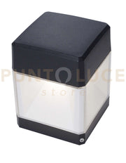LODI APPLIQUE 1 LUCE NERO IP55 ATTACCO GX53 LED 10W LAMPADINA INCLUSA