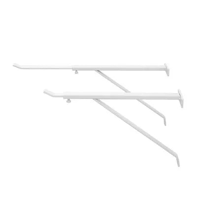 Coppia staffe per pilozzo sospeso regolabili 28-46 cm in acciaio