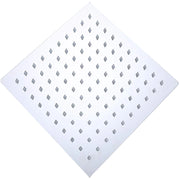 Soffione doccia quadrato in acciaio 20 25 30 40, misura 20x20