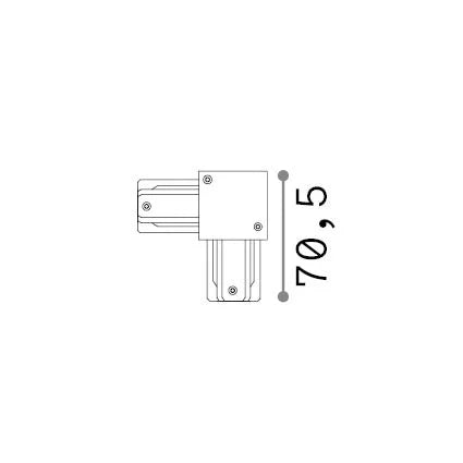 Accessorio Link Nero Testata Di Chiusura Ip20