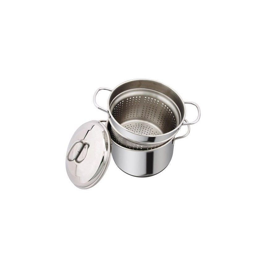 SACIM SCM600S20 Cuocitutto 2.0 L Acciaio Inossidabile 18 Cromo Adatto a Tutti i Piani Cottura incluso Induzione Coperchio con Foratura per Vapore colore Acciaio