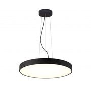 Lampadario pendente cerchio 80cm LED 95W MENKAR 800 lampada UP DOWN sospensione 2 temperature 230V COLORE NERO