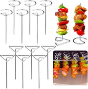 Spiedini per Kebab 20 pz - Spiedini in Acciaio Inossidabile - 10 cm Spiedini Verticale - Riciclabile - Facile da Pulire - Adatto per Frittura Ad Aria/Forno