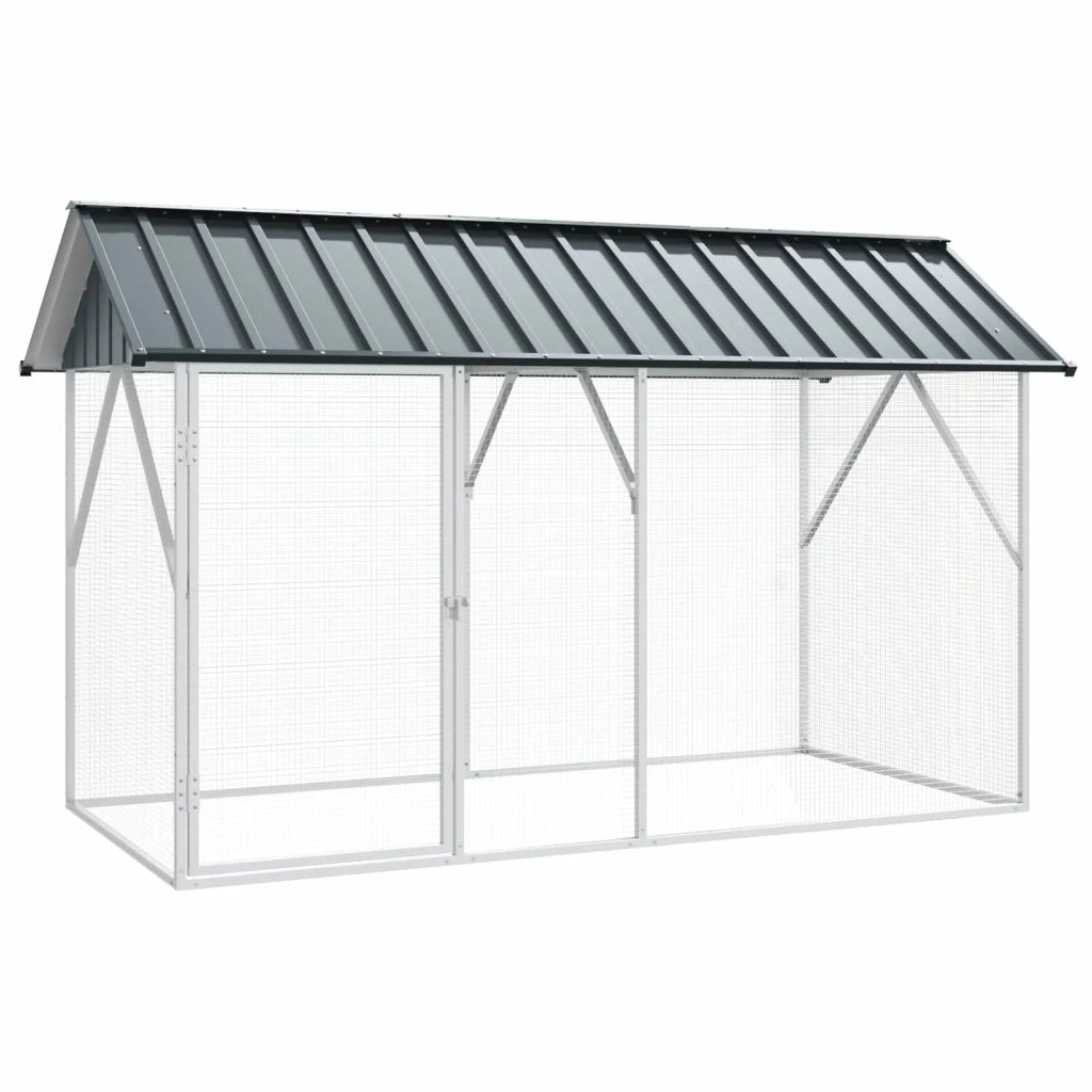 Gabbia per uccelli Antracite 227 x 112 x 141 cm Acciaio zincato CFW9520584