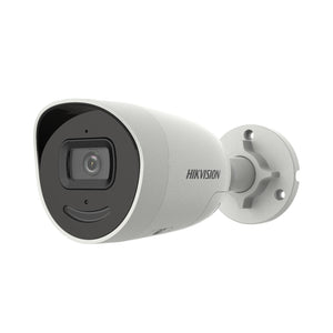Hikvision 4Mp AcuSense Ip Poe Bullet Strobo Sirena Microfono DS-2CD2046G2-IU/SL