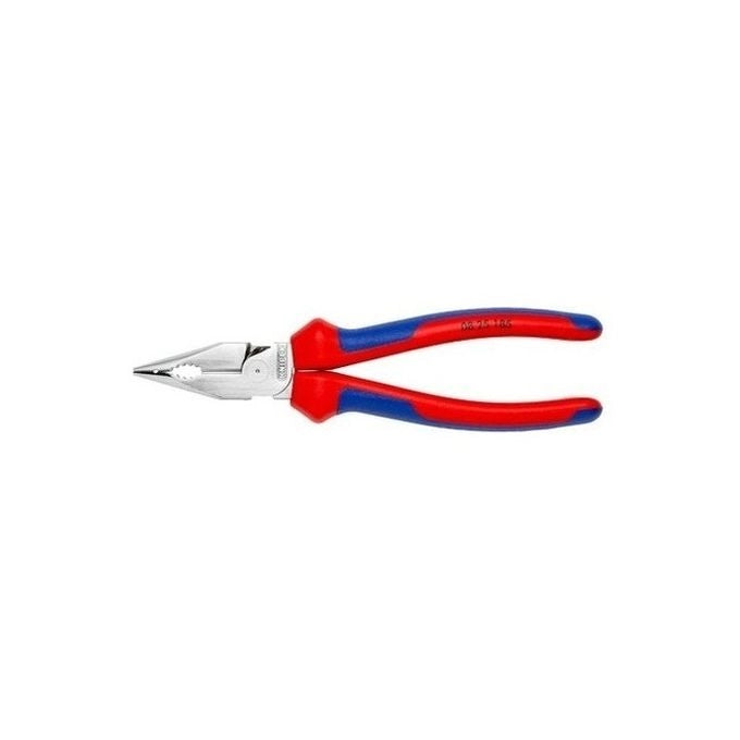 KNIPEX 08 25 185 Pinza universale con testa a punta cromata 185 mm manici comfort colore Cromato