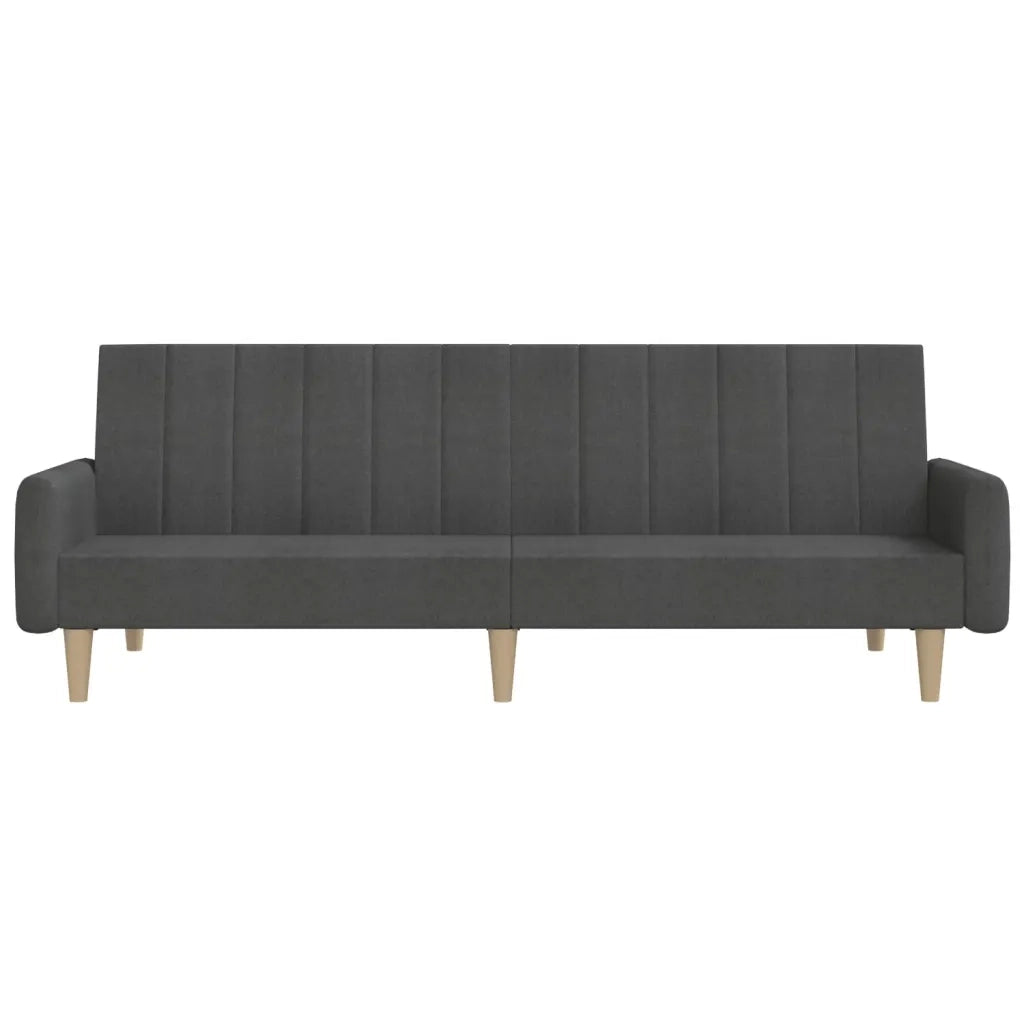 Divano Letto a 2 Posti-Sofa Letto 2 Posti-Daybed Grigio Scuro in Tessuto 370805
