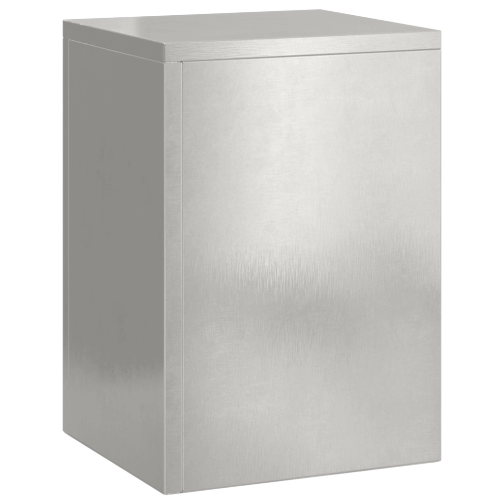 Supporti per Piante da Esterno Pilastro 2 pcs 24x24x35 cm Acciaio Inossidabile