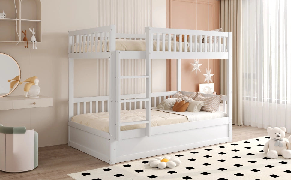 letto a castello in legno bianco 90 x 200 cm