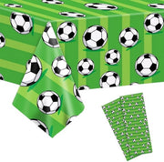 2 pezzi di tovaglia per tavolo da calcio, 137 x 274 cm, tovaglia per tavolo da calcio, regalo, tovaglia con tema calcio, tovaglia con stampa calcio, decorazione per festa di calcio, regalo