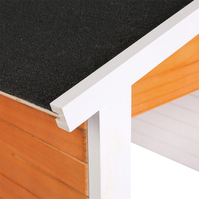 Garage robot tagliaerba, legno 87x80x70 cm, Copertura per rasaerba con tetto bitumato