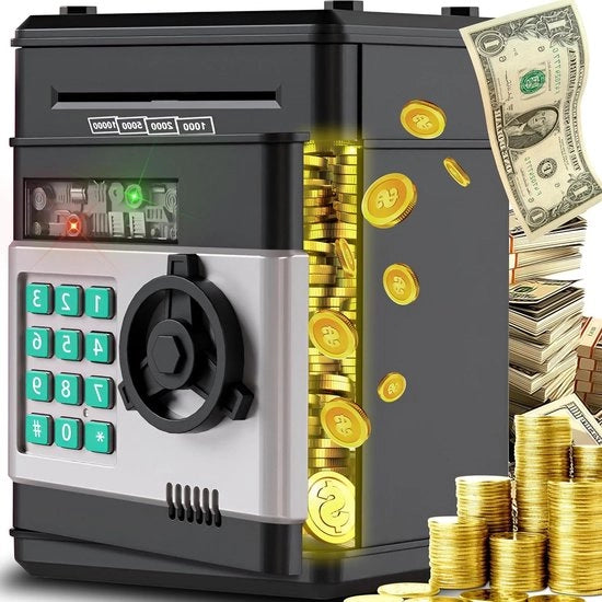 Giocattolo elettronico per bambini cassaforte ATM spaarpot