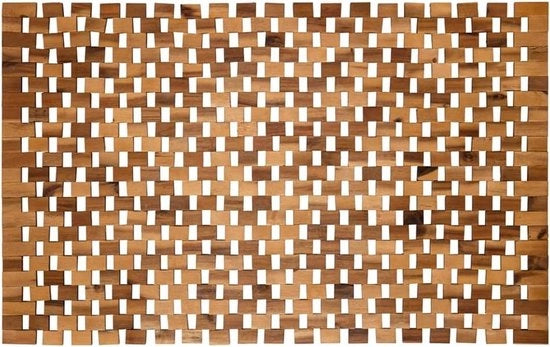 Mat di Protezione Antiscivolo in Legno Reale - Dimensioni: 40 x 60 cm