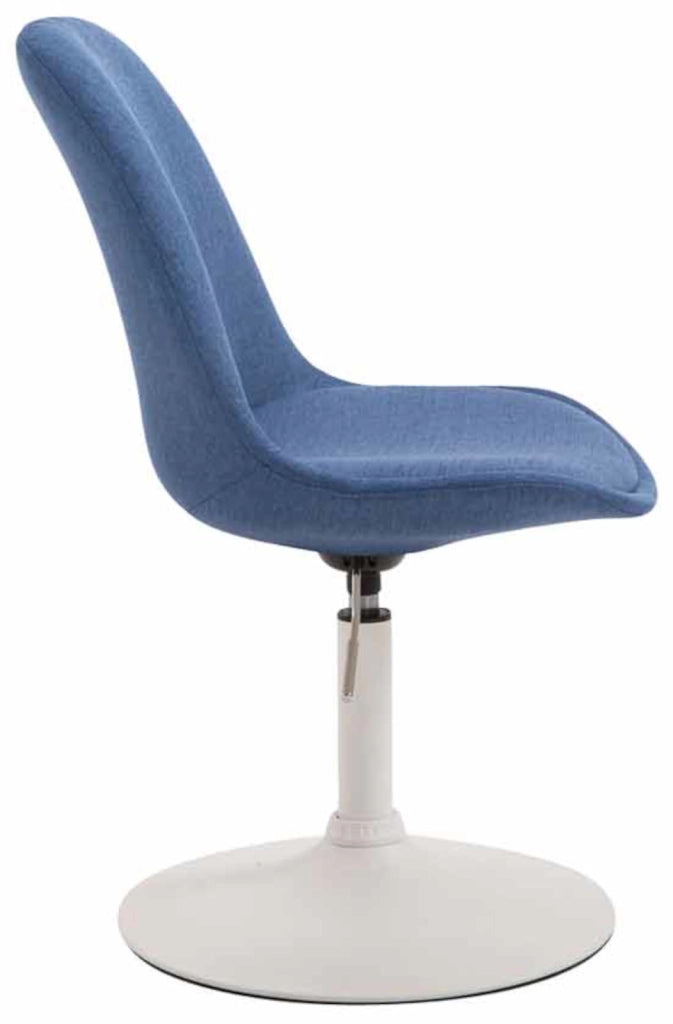 Set di 4 sedie da pranzo in tessuto Maverick blu,bianco