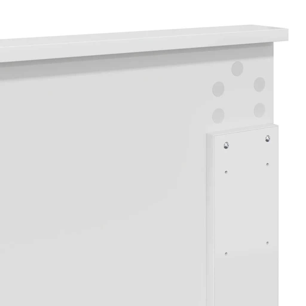 Testiera-Testata-Testiera Decorativa Bianco Lucido 200 cm Legno multistrato 666216