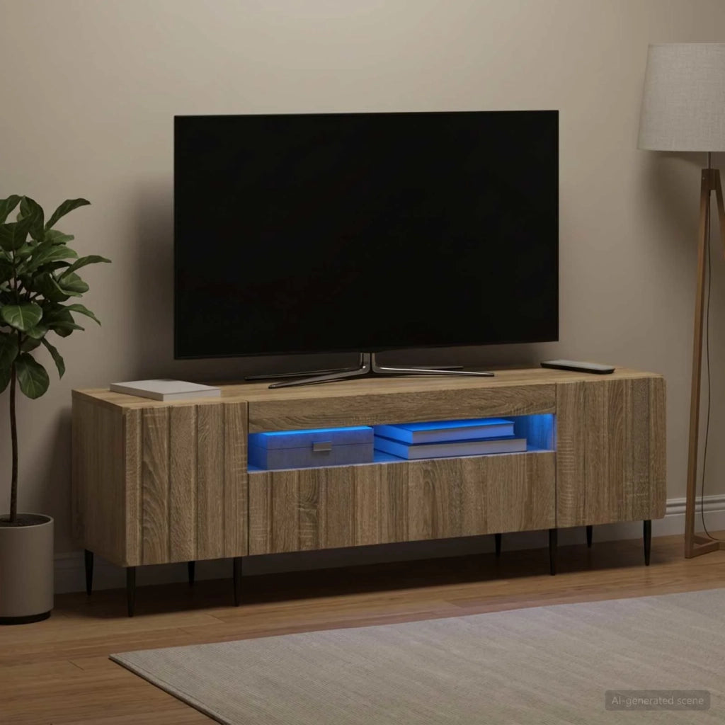 Mobile TV LED Rovere Sonoma Legno ingegnerizzato 896467