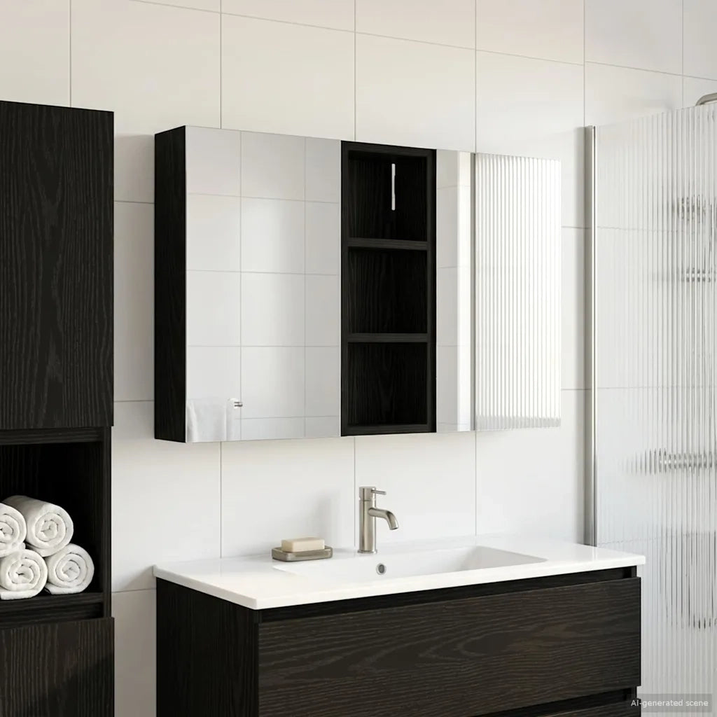 Set di Armadi da Bagno con lo scaffale 3 pcs 80 x 10,5 x 50 cm 3403649
