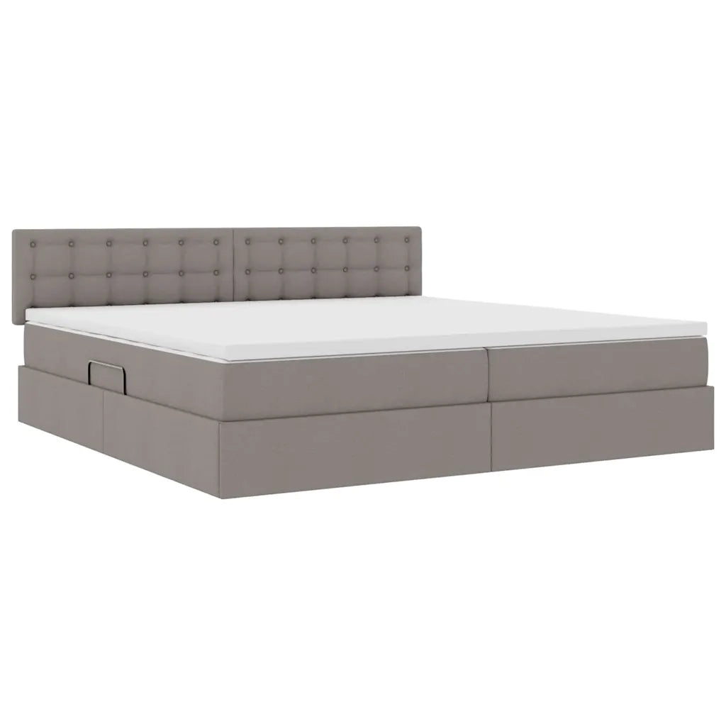 Letto con contenitore e LED con led Talpa 200 x 200 cm Tessuto 3371295