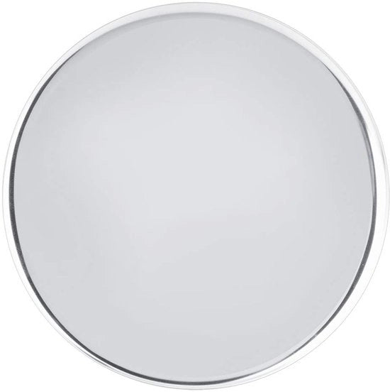 Piatto di Servizio Rond 28 cm - Acciaio Inossidabile - Antiscivolo - Resistente alla Lavastoviglie - Cassetto di Ripostiglio - Argento - Adatto per Casa e Ristorante - Piatto di Servizio