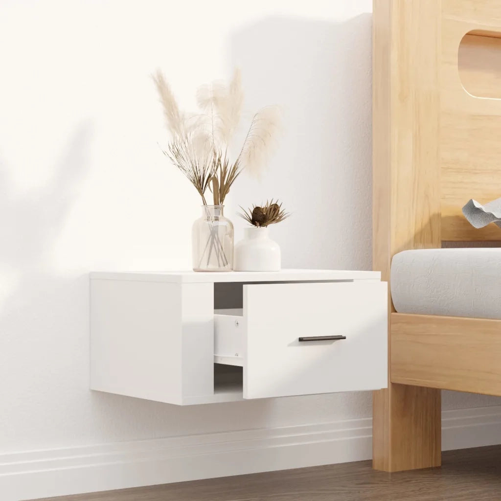 Comodino a Parete Bianco 50x36x25 cm cod mxl 29965
