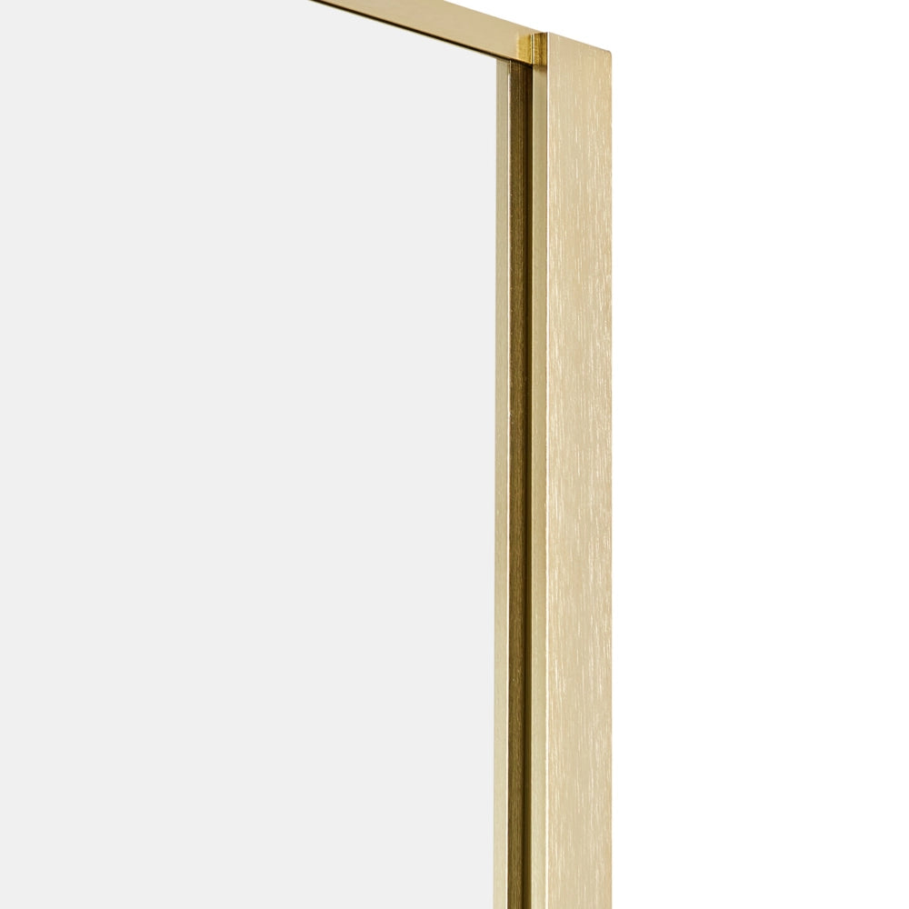Schermo doccia oro in vetro temperato con cornice in acciaio inox Wet Room Bagno senza porte 90 x 190 cm