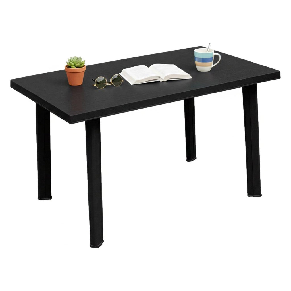 Ozello, Tavolo da Esterno 6 Posti Made in Italy, 126x76x72h cm Nero Antracite