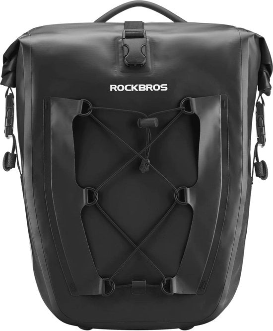 Borsa da Panniers per Bicicletta - Capacità 25L, Impermeabile, Tasca Laterale, Riflettente, 5 Colori
