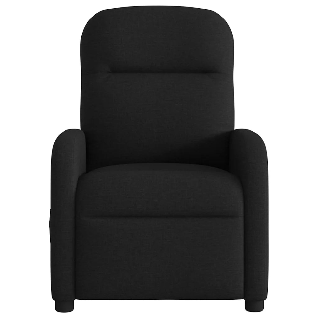 Divano Sedia-Poltrona Reclinabile in Tessuto Nero 259977
