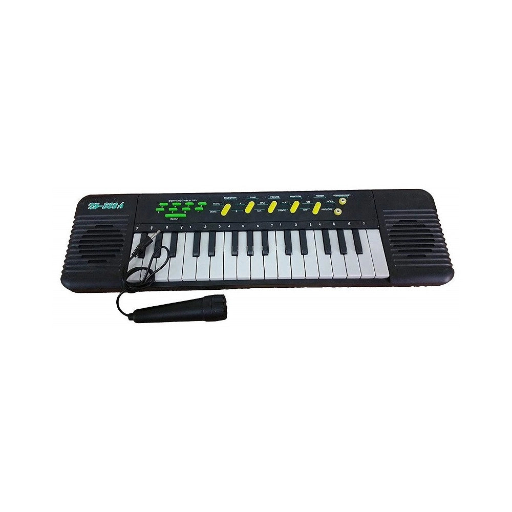 Trade Shop - Tastiera Pianola 32 Tasti 2 Toni Con Microfono 8-12 Melodie Karaoke Elettrica -
