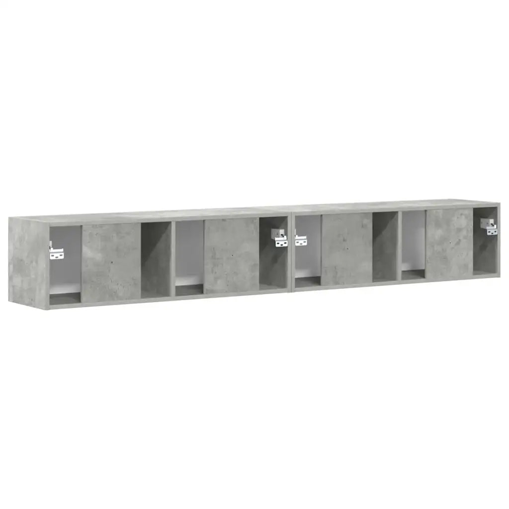 Mobile TV da parete 2 pcs Calcestruzzo 98 x 31 x 29,5 cm 892236