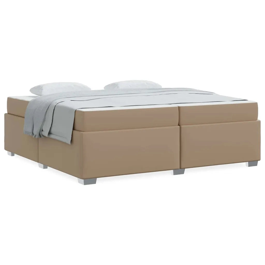 vidaXL Struttura del letto Cappuccino 200 x 200 cm Pelle sintetica