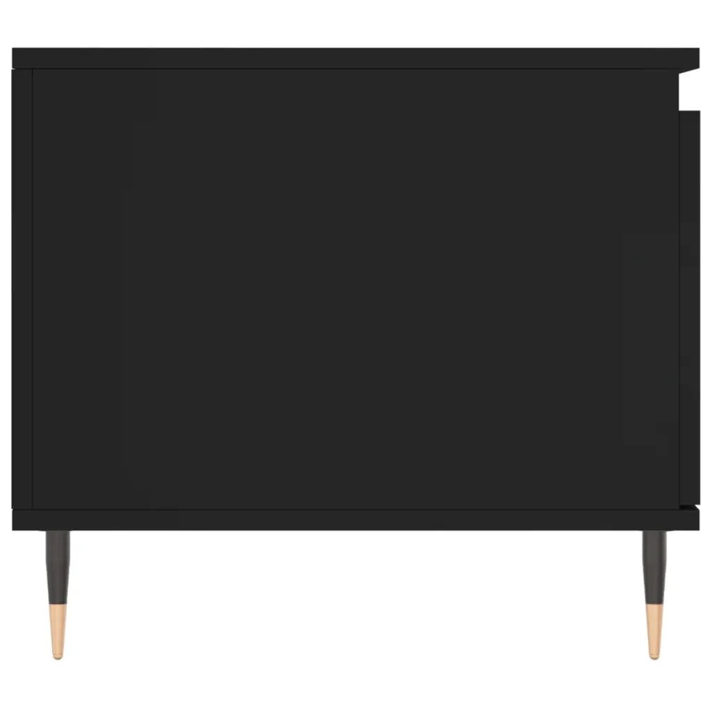 Tavolino da Salotto Nero 100x50x45 cm in Legno Multistrato 830821