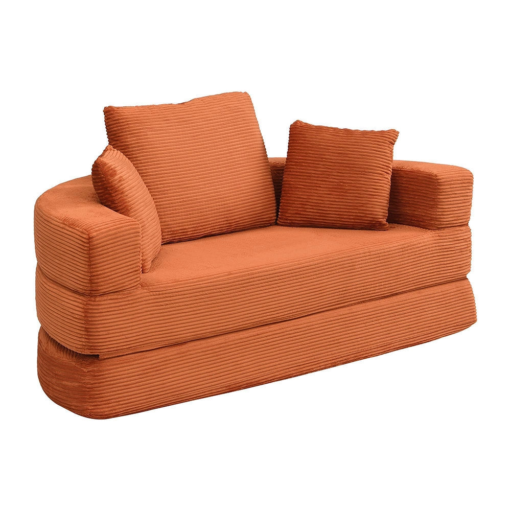Canap¨¦ letto multifunzionale - Xylo - 173x176 cm - Velours c?tel¨¦ - Modulare