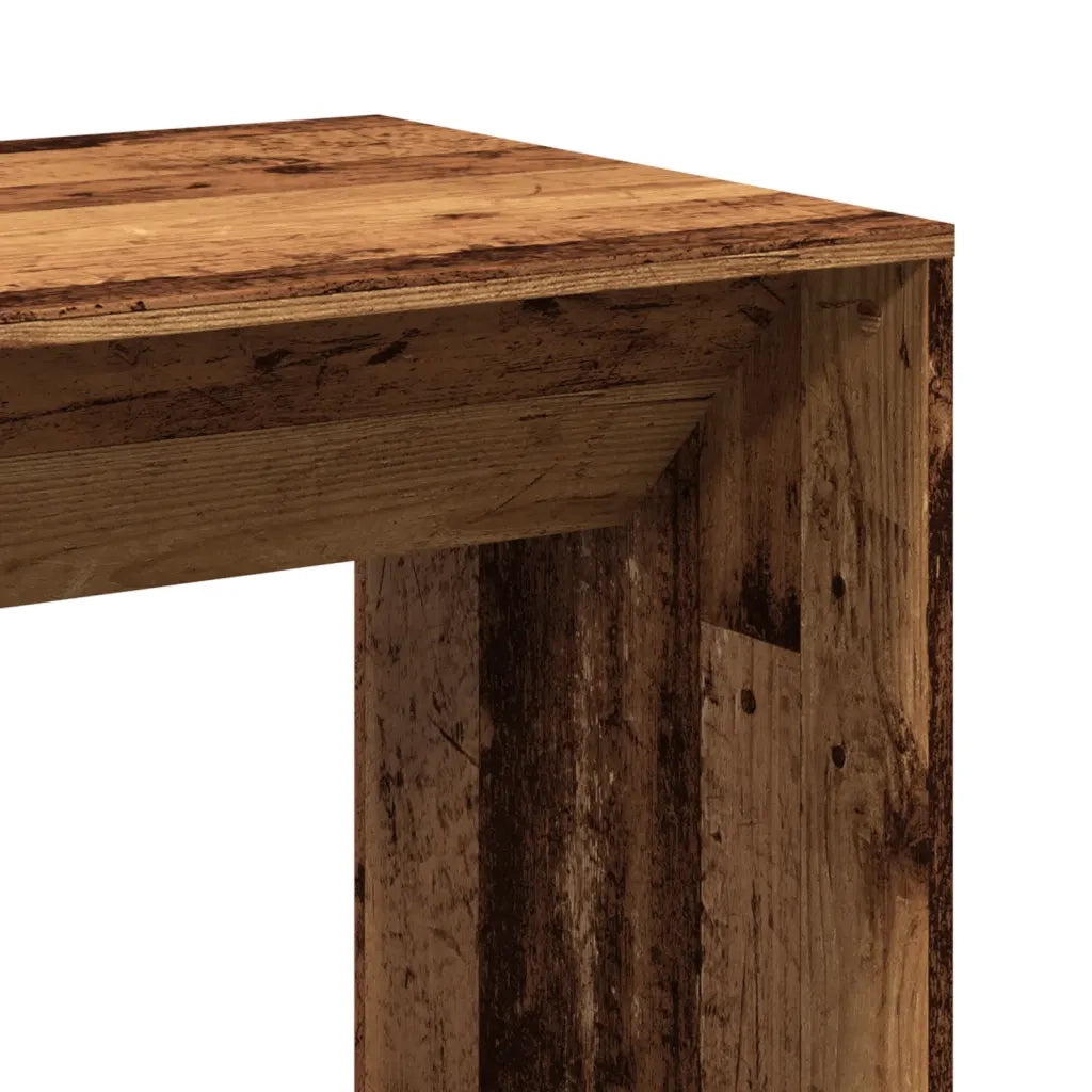 vidaXL Tavolo da Bar Legno Antico 51x50x103,5 cm in Legno Multistrato
