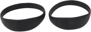 Supporto alle ginocchia con silicone per patella, fascia per camminare e pallacanestro, nero, set da 2 con borsa portatile