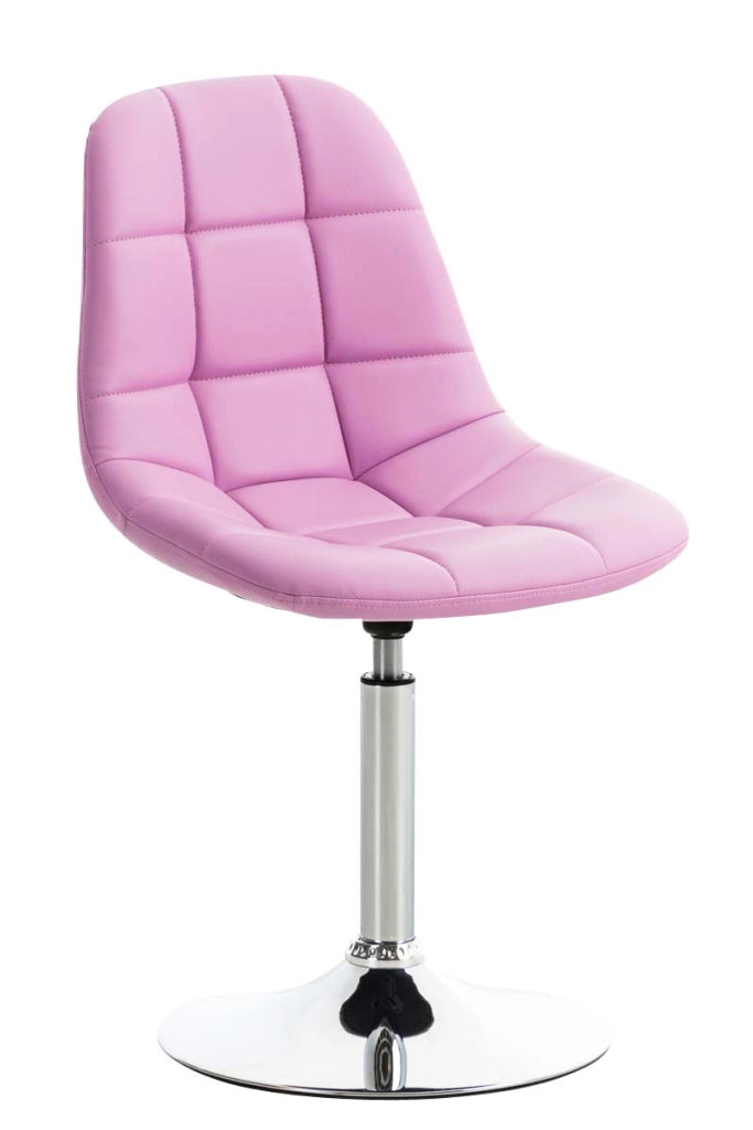 Sedia Emil similpelle rosa