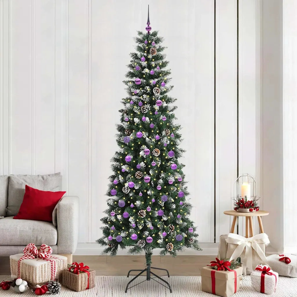 Albero di Natale artificiale con 300 LED Verde 240 cm 3395850
