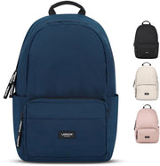 Zak scolastica per ragazze e ragazzi adolescenti blu scuro - Nr. 3 - Borsa per donne e uomini per la scuola - Tasca per laptop 16 pollici - Realizzata con PET riciclato - Impermeabile